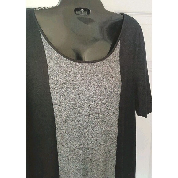 J Jill Wearever Collection Maxi Dress Size Medium Black Gray Colorblock  Career - Picture 4 of 6